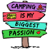 Camping Statement Wohnwagen Camper Urlaub Wanderer