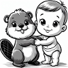 Bébé castor