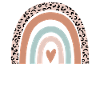 Geistlicher Regenbogenleopard Lustiger Geistlicher