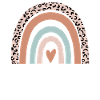 Verkäufer-Regenbogen-Leopard-lustige Verkäufer-Anerkennung