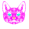 Cat / Head / Pink