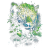 Majestueux Jungle faune sauvage oeuvre