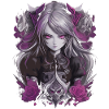 Fille d’anime gothique