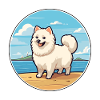 Giapponese Spitz Cane Razza Cartone Animato Kawaii Clipart