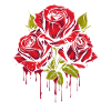 Red Rose Goth Cool
