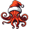 Octopus Octopus Christmas Animal