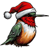 Hummingbird Bird Christmas Animal