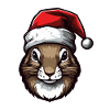 Squirrel Christmas Animal Head