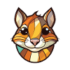 Chipmunk bunte Aquarell-Tierillustration