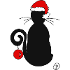 Cat in Christmas spirit
