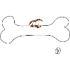 Dog with bone