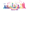 Austinites Aquarelle Skyline Austin