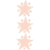 Stars Pink Triple