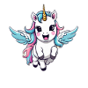 Licorne enhjørning Kawaii