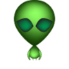 Alien Vert Je suis Extra