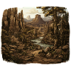 Landschaft - Illustration