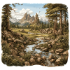 Landschaft - Illustration