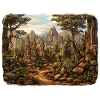 Landschaft - Illustration