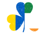 Trèfle drapeau ukrainien irlandais