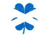 Scottish Flag Irish Shamrock Leaf
