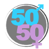 50/50