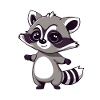 Raccoon Cute
