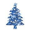 Christmas Tree Blue Glitter