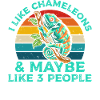 I Like Chameleons Retro T-Shirt