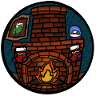 Fireplace round