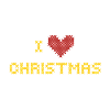 Weihnachtsherz Strickmuster Design