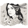 Mädchen mit Libelle im Haar