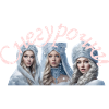 Tre belle donne, belle ragazze in inverno
