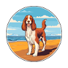 Welsh Springer Spaniel Hundras Tecknad film Kawaii