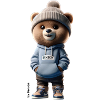 Baer mit Hoodie
