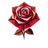 Rose rouge Goth