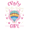 Fille folle de montgolfière