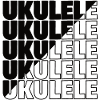 Ukulele typography diagonal