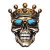 King Skull Party Crown