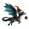 Neo-Gothic-Weihnachtsmann-Drache