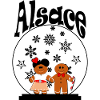 T-Shirt-Accessoire: Elsässer Weihnachtskugel