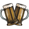 Beer Glass Toast Party