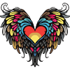 Heart Wings Angel Love