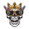 King Skull Party Crown