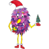 Christmas Monster, Cute Monster, Christmas