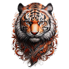 Tiger Head Powerful Tiger Tribal Tattoo