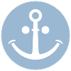 Ancre joyeuse (bleu clair)