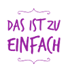 das ist zu leicht