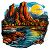 Landschaft - Illustration