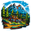 Landschaft - Illustration