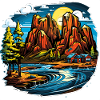 Landschaft - Illustration